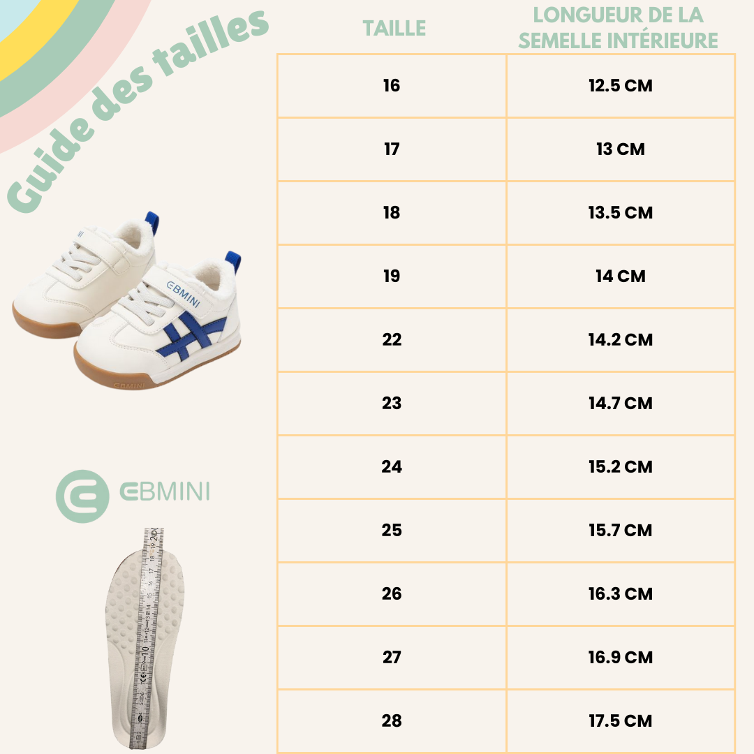 EBMINI® LIOW – Baskets d’hiver ultralégères pour enfants