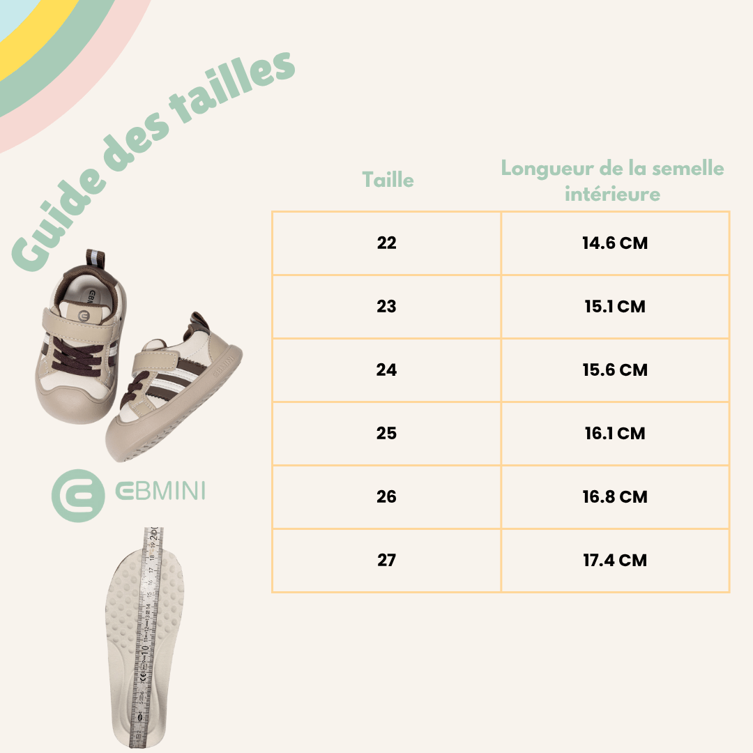 EBMINI® EDER - Baskets barefoot ultralégères pour enfants - EBMINI® – L’original -  - 