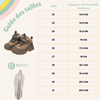 EBMINI® QUN – Bottes barefoot de trekking imperméables pour enfants - Il mio negozio -  - 