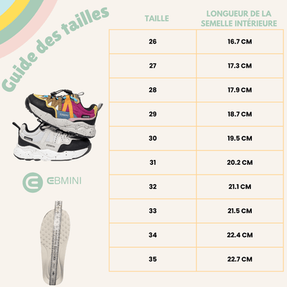 EBMINI® WONDER – Baskets barefoot ultralégères pour enfants - EBMINI® – L’original -  - 